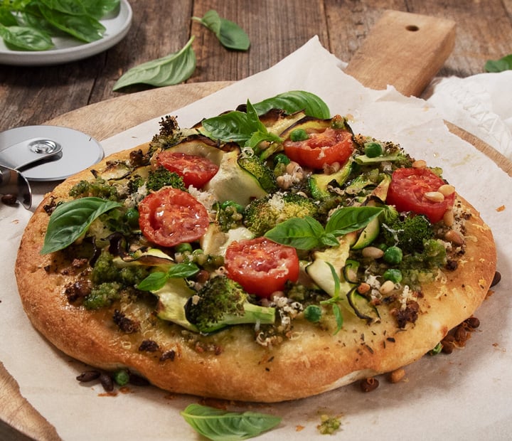 Healthy Homemade Pizza recipe