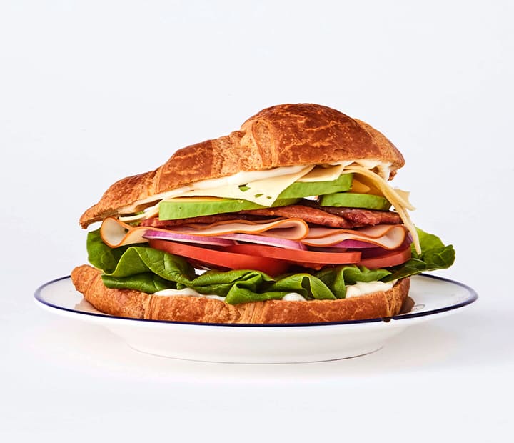 Croissant Club Sandwich