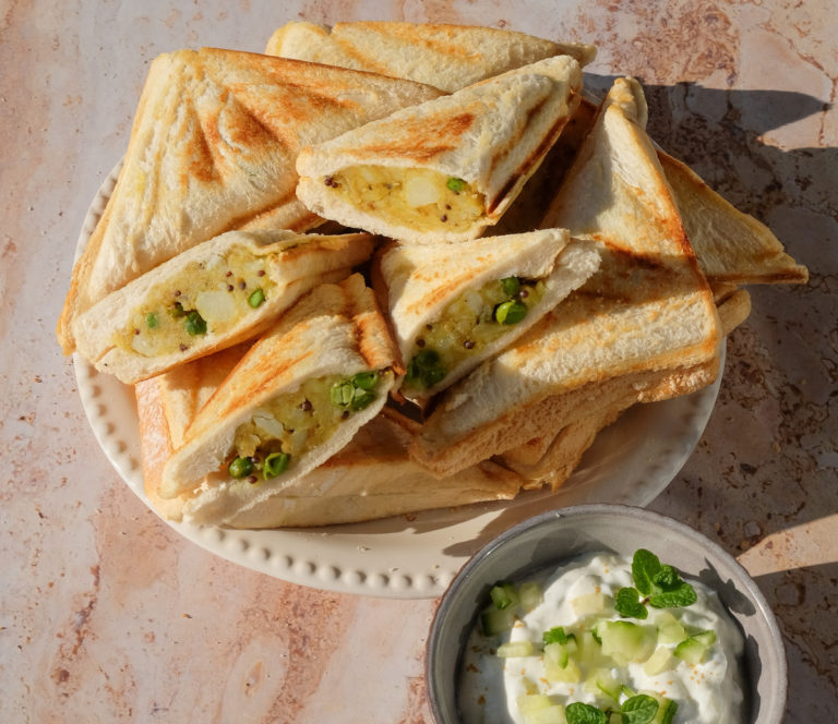 Samosa Jaffles Recipe Image